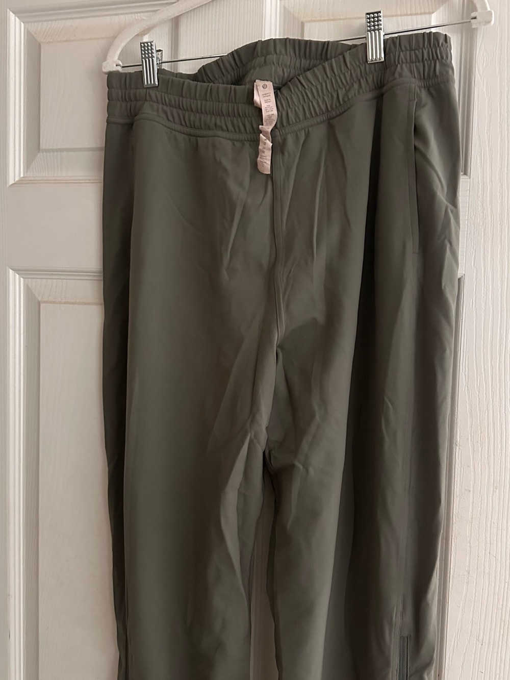 lululemon athletica Olive Green Elastic Waist Joggers
